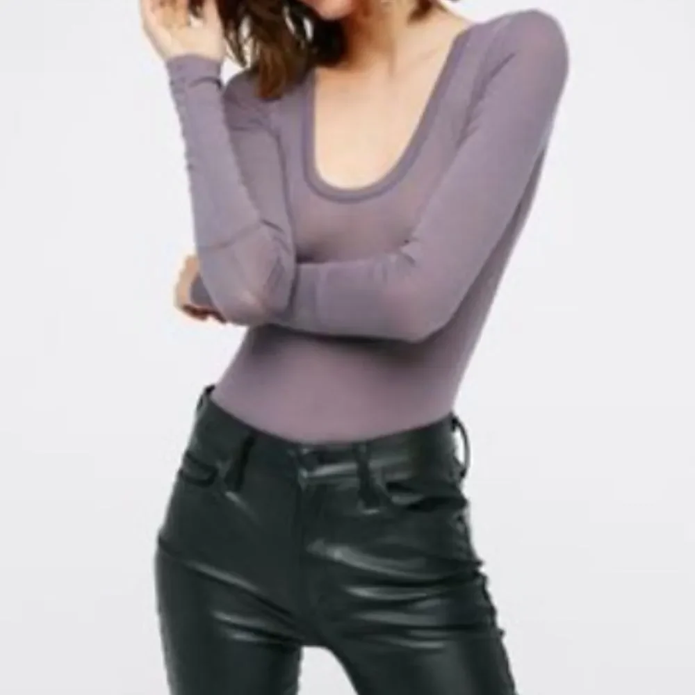 Intimately Free‎ People Easy Peasy Grey Bodysuit